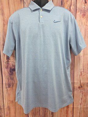 Nike Dri-Fit Mens Light Blue Polo Size XL